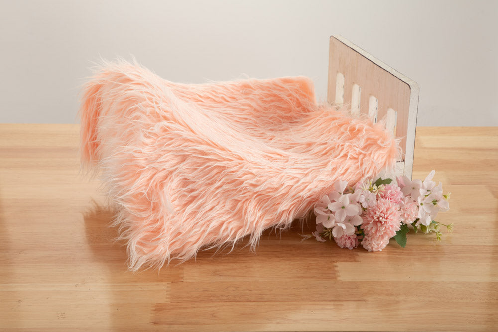 Kate Various Colors Faux Fur Blanket Props Posing fabrics for Baby Photography