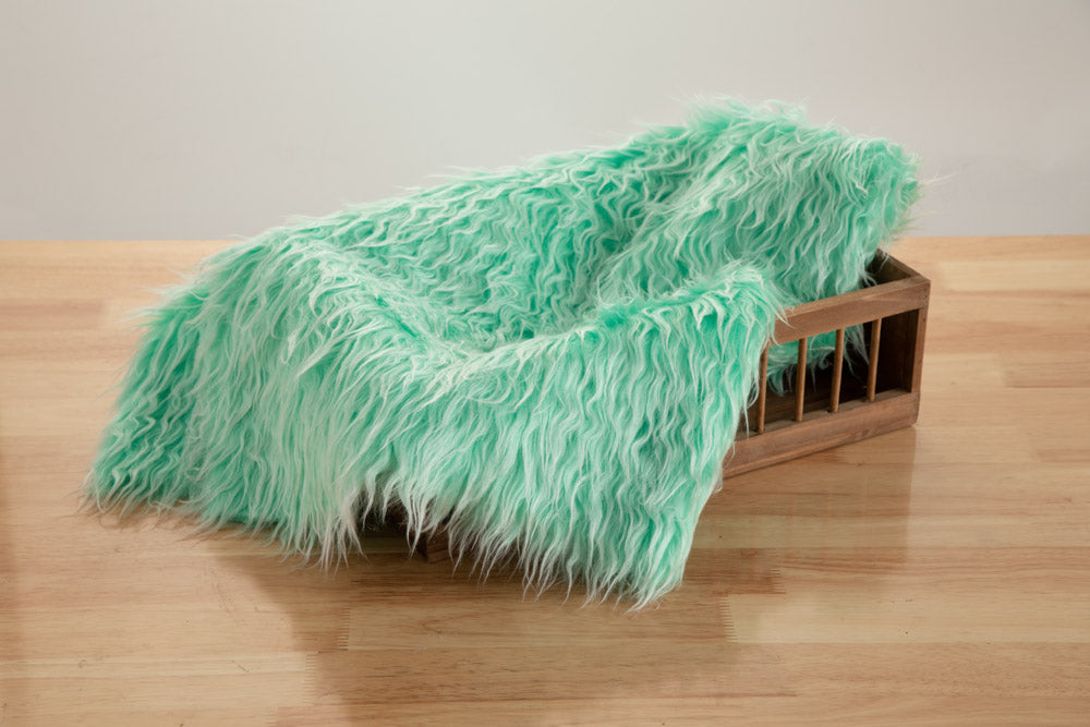 Kate Various Colors Faux Fur Blanket Props Posing fabrics for Baby Photography -UK
