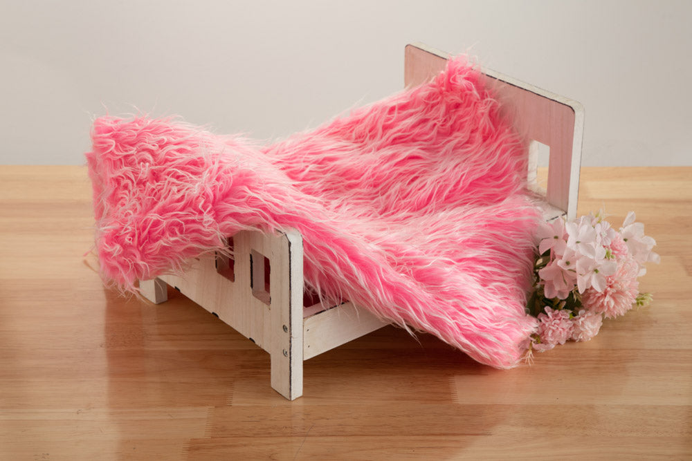 Kate Various Colors Faux Fur Blanket Props Posing fabrics for Baby Photography -UK