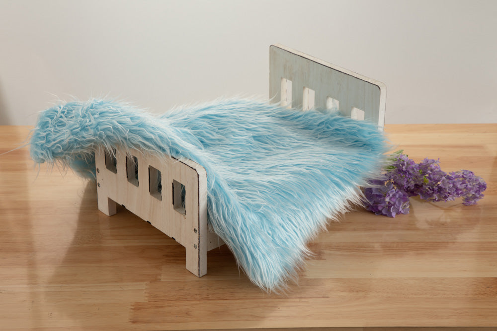 Kate Various Colors Faux Fur Blanket Props Posing fabrics for Baby Photography -UK