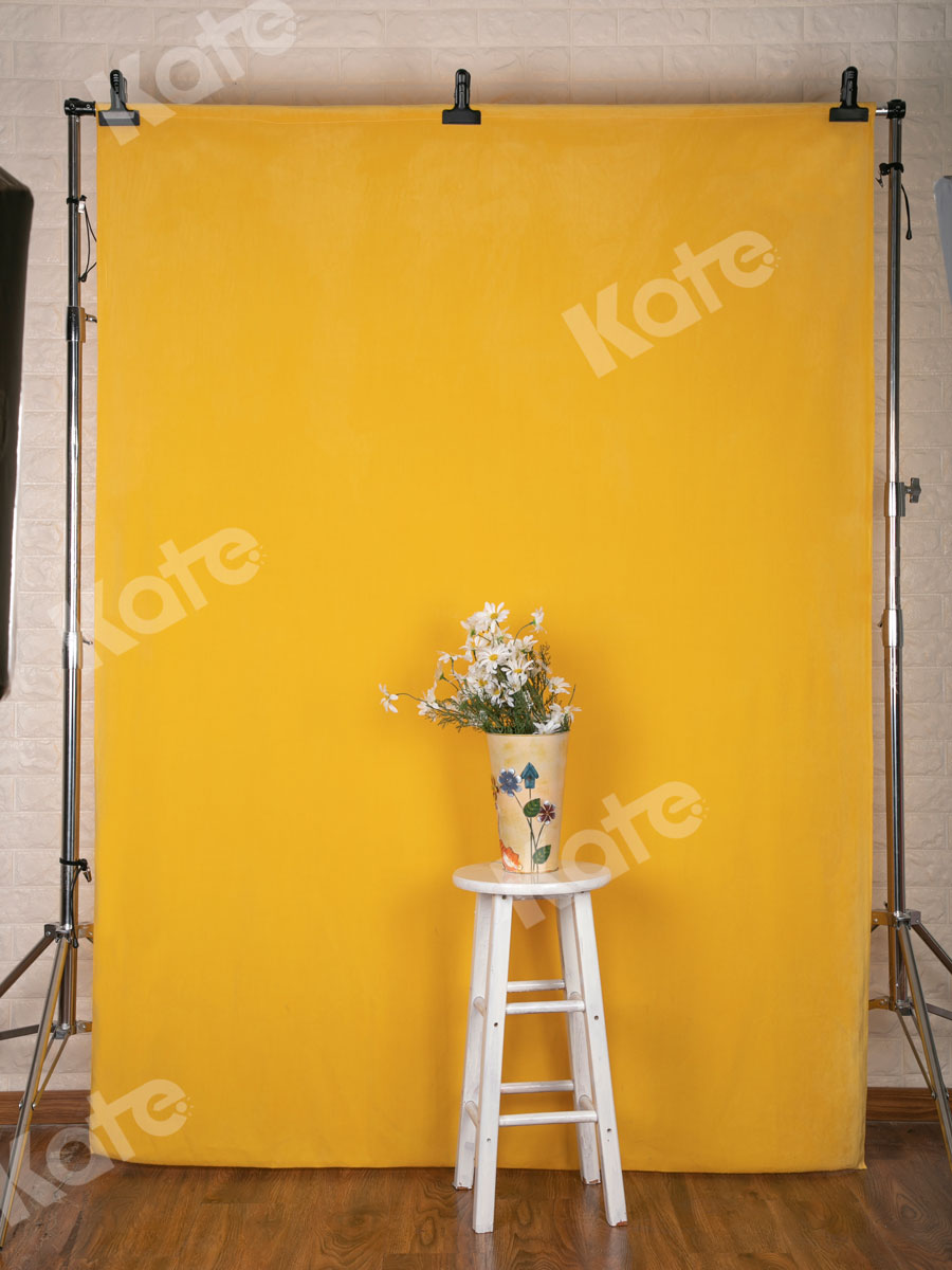 Kate 6x9ft Pure Yellow Solid Backdrop for Photography Fabric Background(HGCSB) -UK