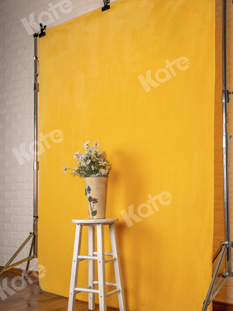 Kate 6x9ft Pure Yellow Solid Backdrop for Photography Fabric Background(HGCSB) -UK