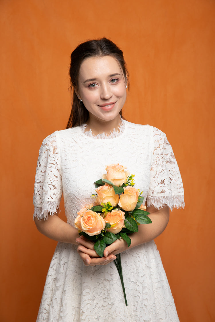 Kate Solid Orange Color Portrait Photography Backdrop for Studio(HGCSB)