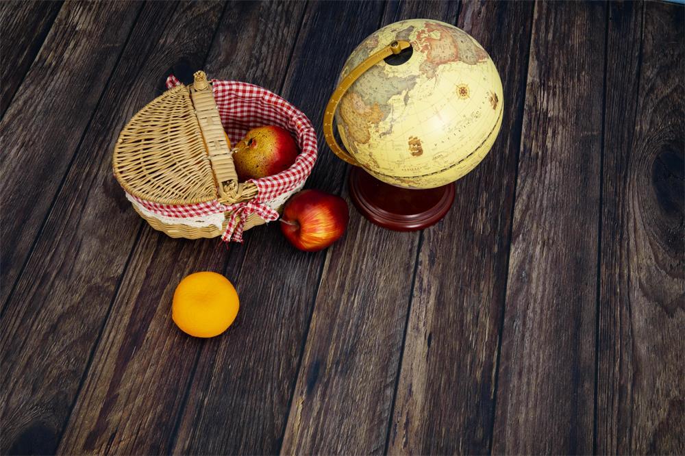 Kate Coffee Brown Wood Rubber Floor Mat for Photography -UK