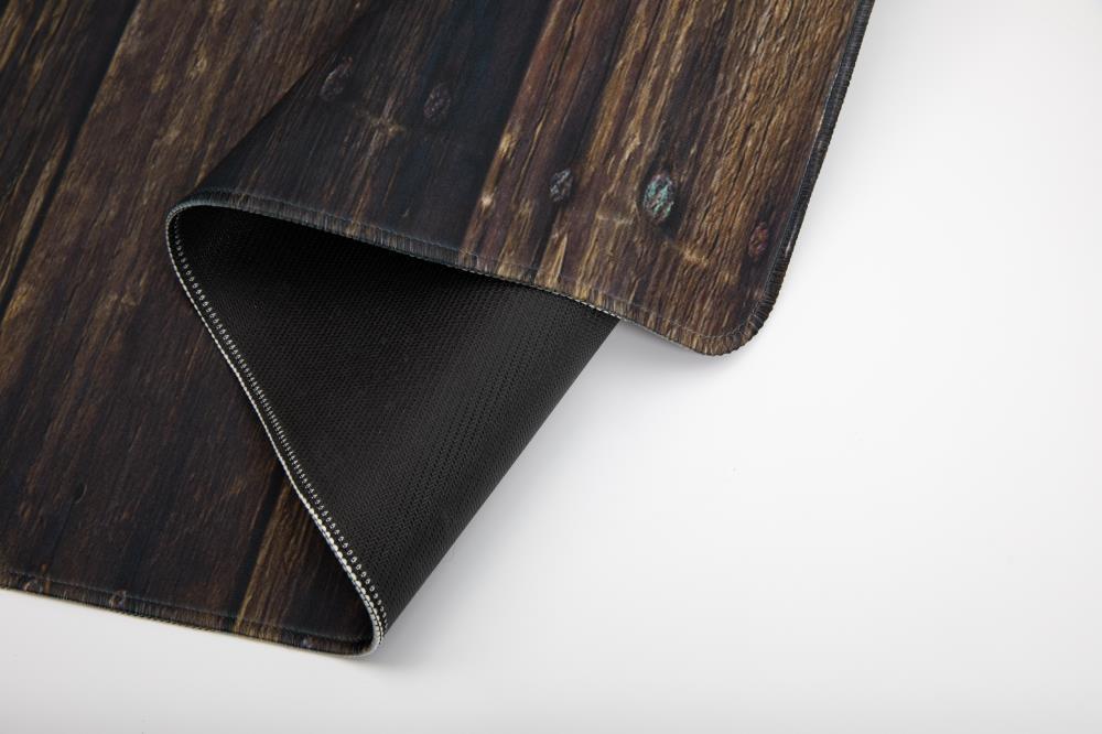 Kate Coffee Brown Wood Rubber Floor Mat for Photography -UK