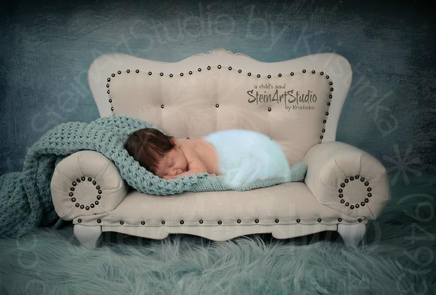 Kate Texture Fine Art Blue Lagune Backdrop designed by Veronika Gant -UK