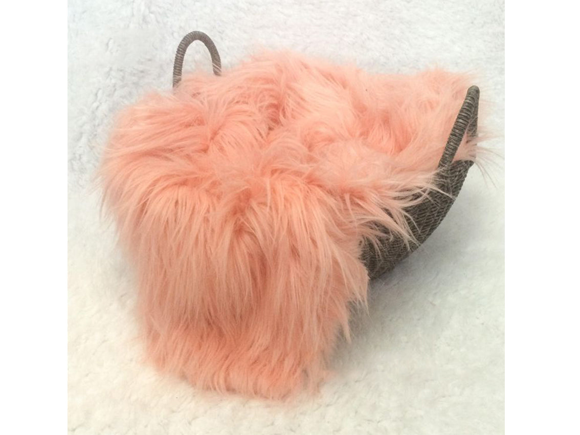 Kate Long Plush Faux Fur Blanket for Newborn Photography -UK