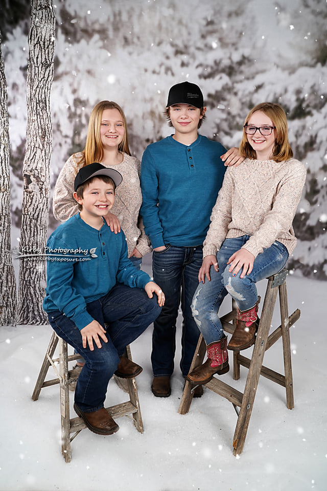 Kate Winter Forest Snow Backdrop Designed by Arica Kirby -UK