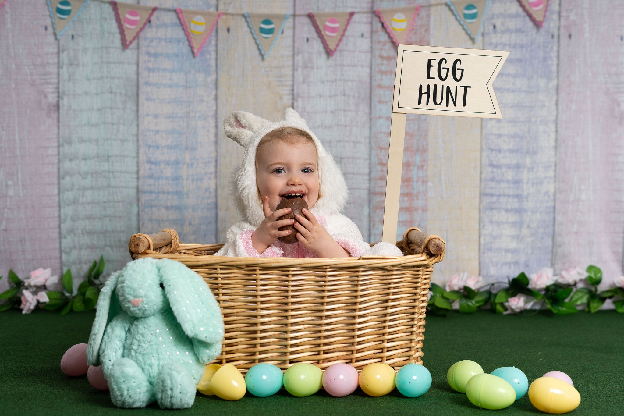 Kate Easter Colorful Wood Backdrop Photography -UK