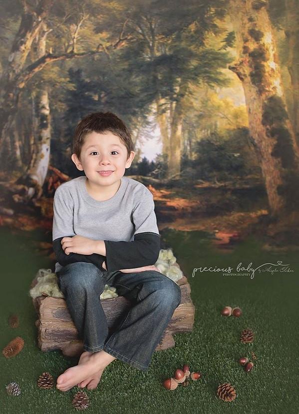 Katebackdrop£ºKate Forest Old Green Trees Scenery Photography Backdrops for Christmas