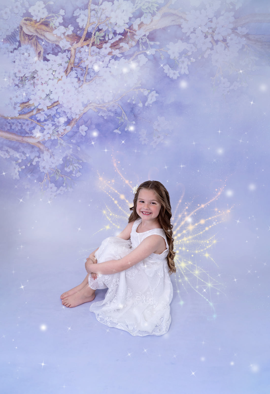 Kate Purple Backdrop Flower Photography Background -UK