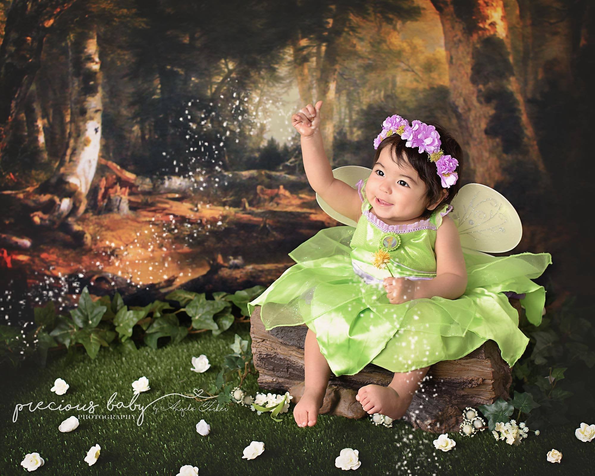 Katebackdrop£ºKate Forest Old Green Trees Scenery Photography Backdrops for Christmas