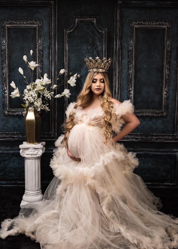 Kate Retro Deep Blue Wall Door Photography Backdrops Wedding -UK