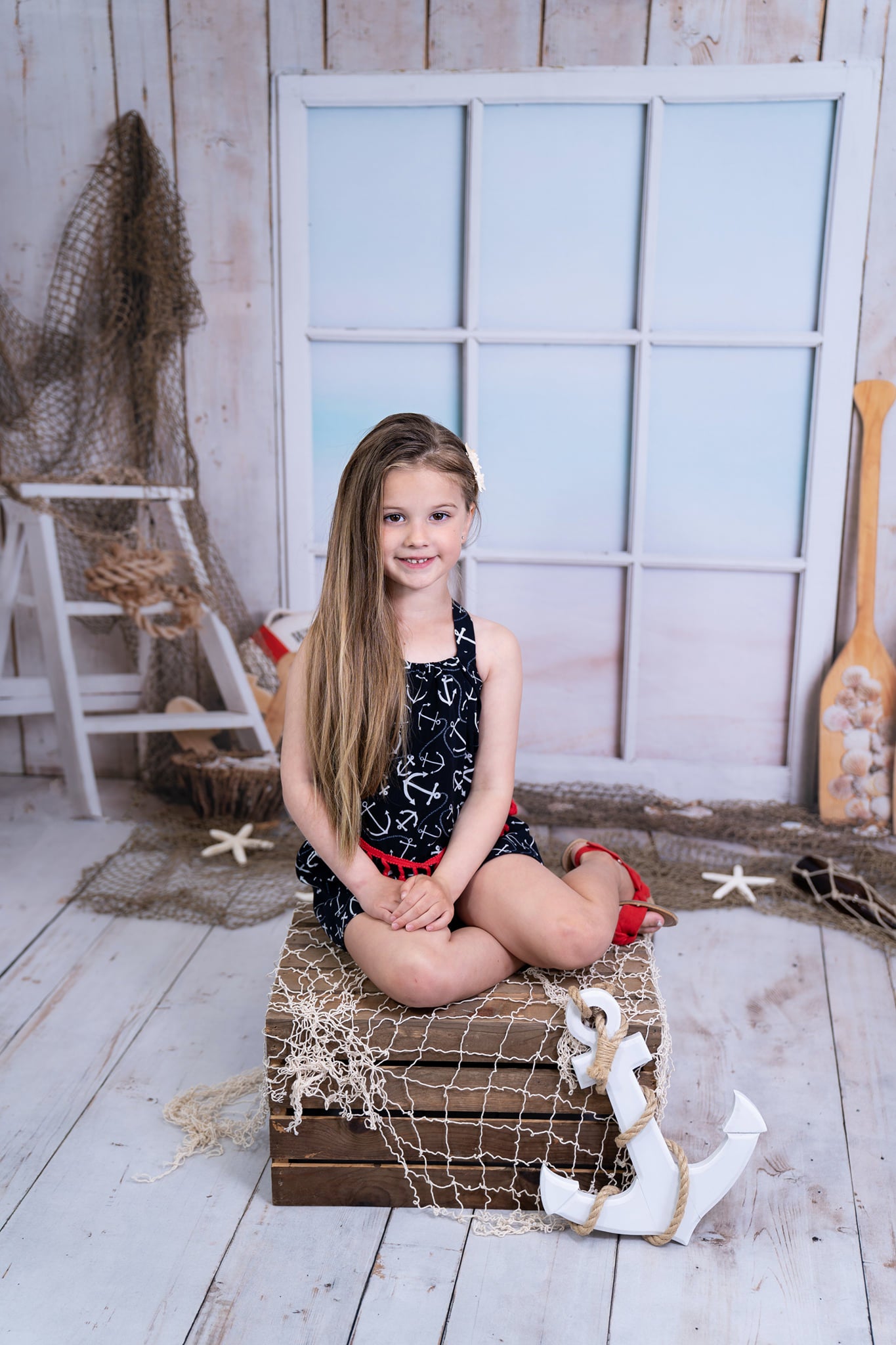 Kate Summer Sailor Boatman Window Backdrop Designed By Rose Abbas -UK