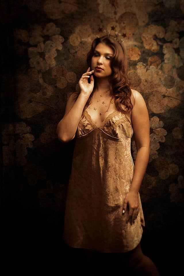 Kate Retro Fine Art Flower Brown Tone Backdrop for Photography -UK