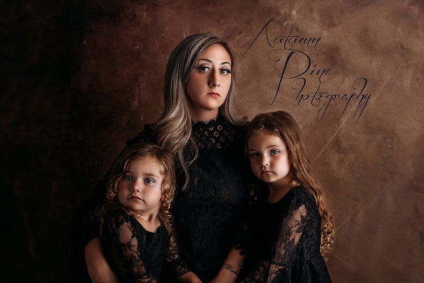 Kate Abstract Retro Texture Dark Brown Backdrop for Portraits Photography -UK