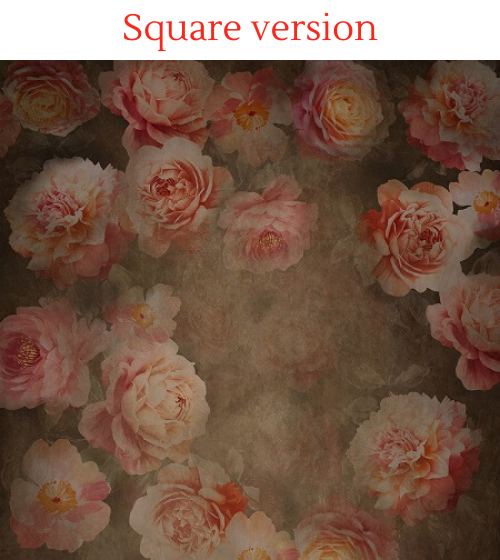 Kate Fine Art Retro Flowers Backdrop Designed By JS Photography -UK