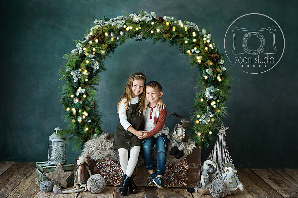 Kate Abstract Origin Teal Color Textured Backdrop Designed By Pine Park Collection -UK