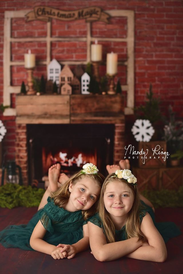 Kate Christmas Magic Brick Backdrop Designed By Mandy Ringe Photography -UK