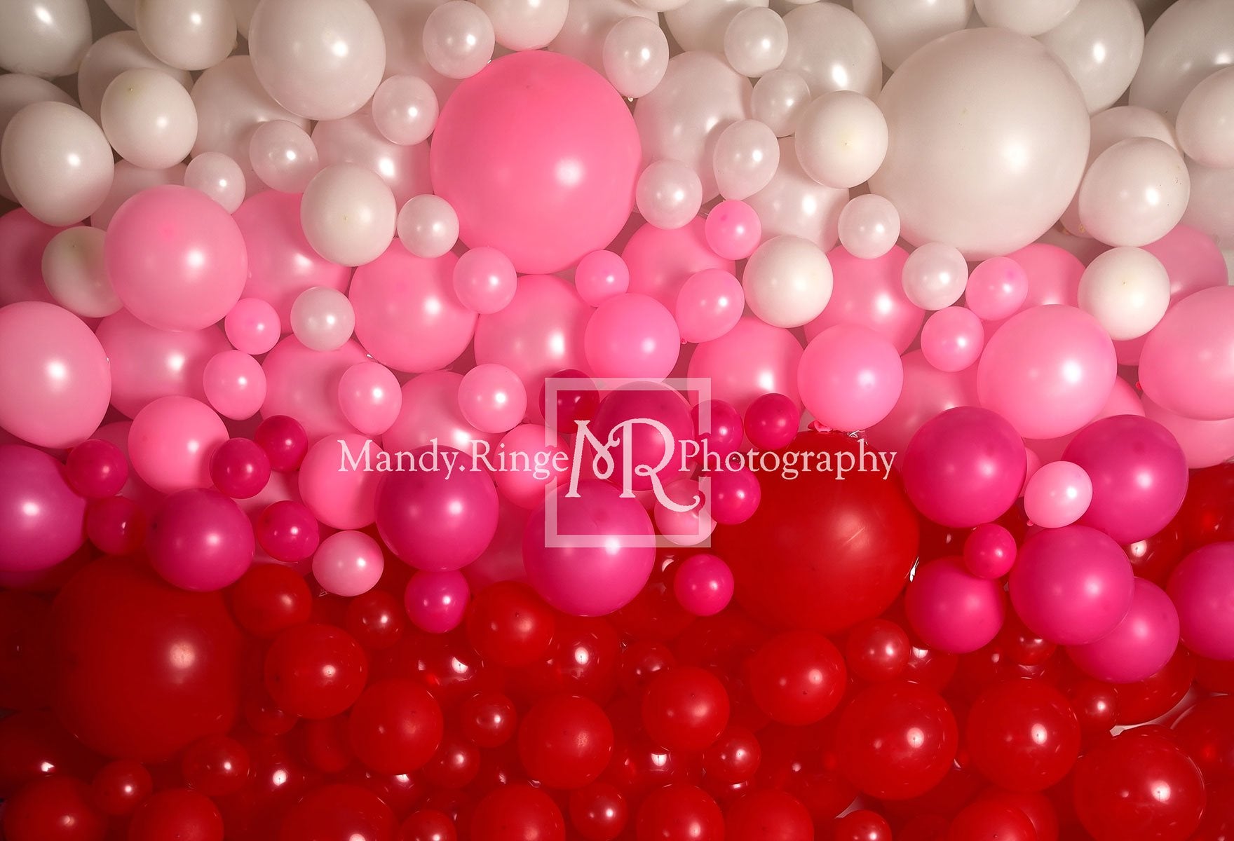 Kate Valentine’s Day Balloon Wall Backdrop for Photography Designed by Mandy Ringe Photography -UK