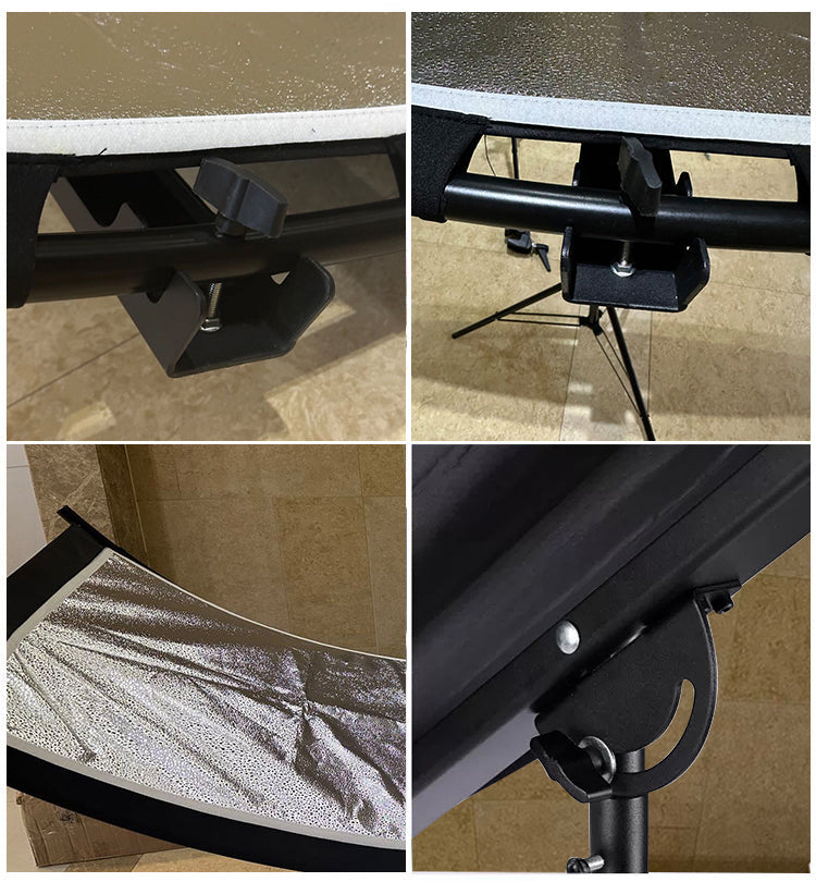 Curved Shape Large Light Reflector for Photo Studio(Gold& Silver White&Black) -UK