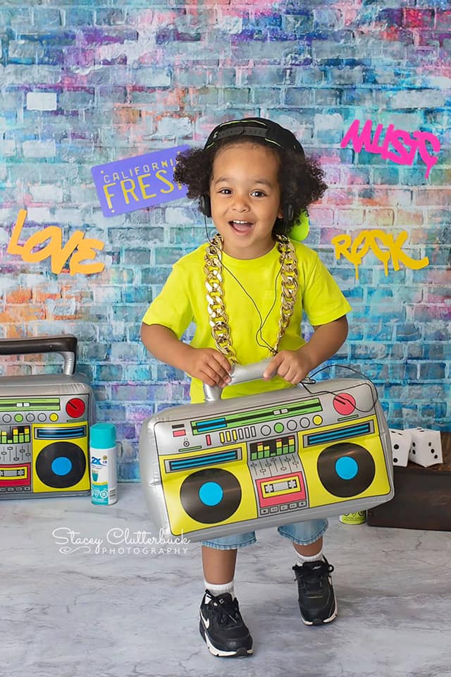 Kate Brick Wall Photography Backdrops Colorful Painting Graffiti Backdrop -UK