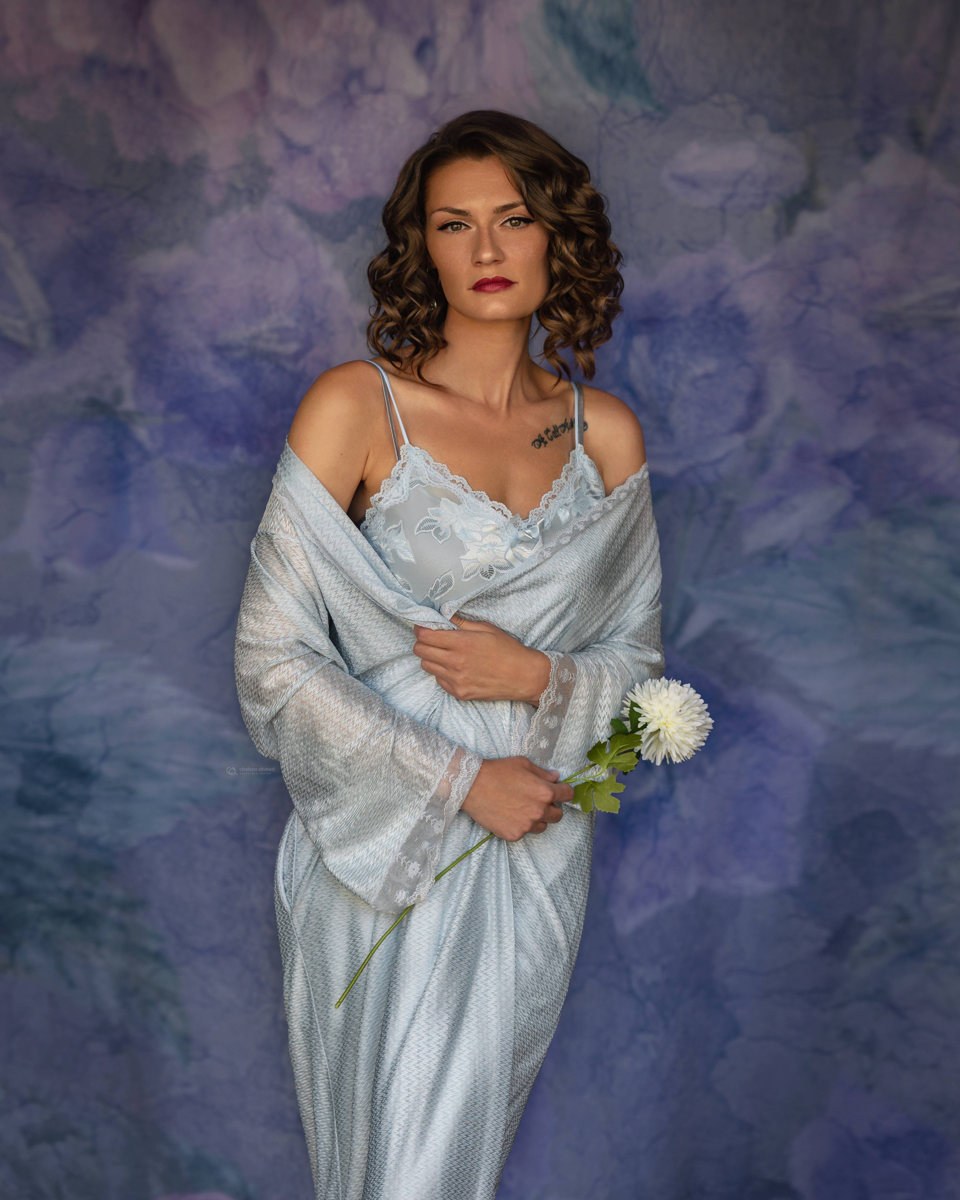 Kate Fine Art Purple Flower Backdrop for Photography -UK