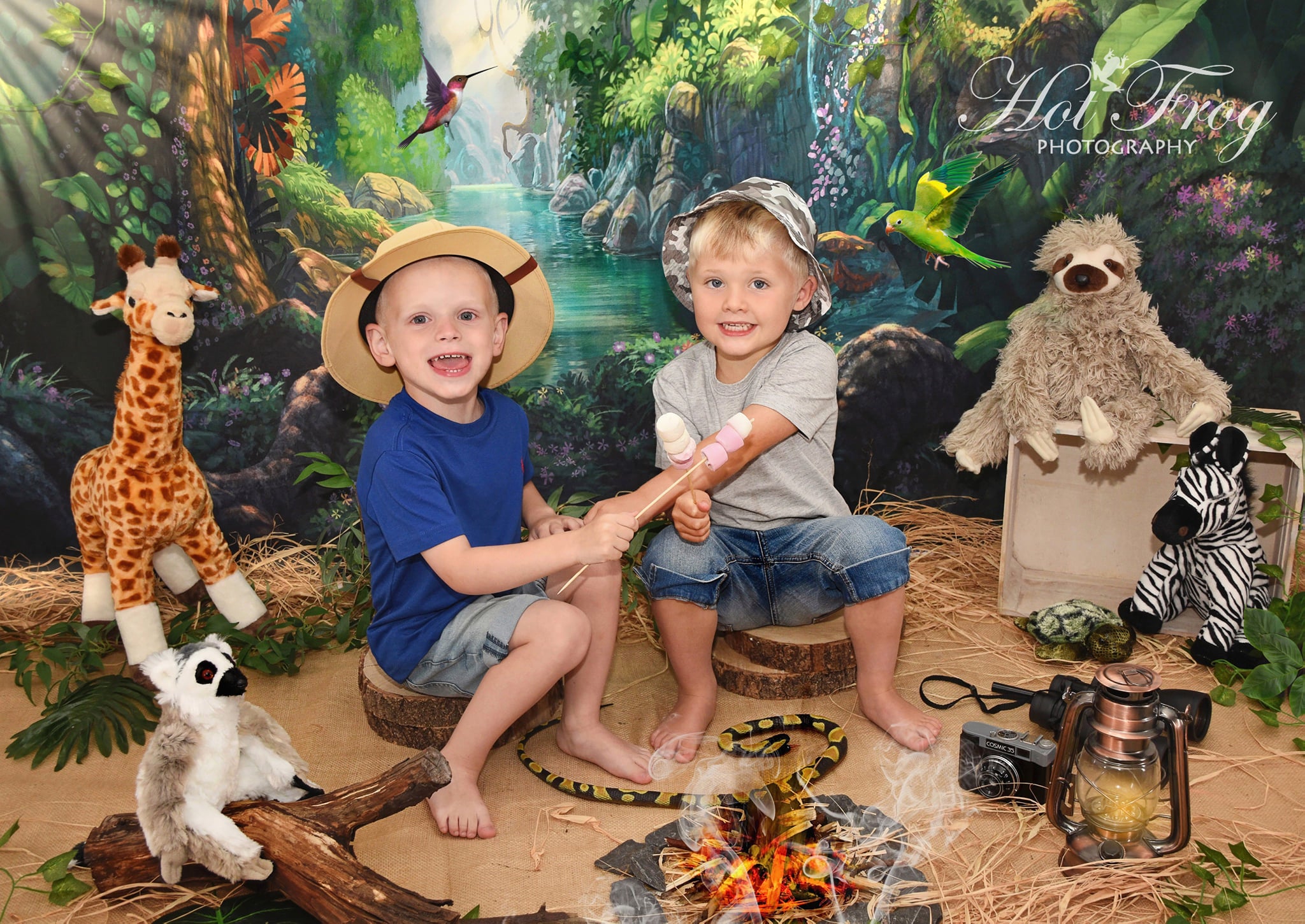 Kate Jungle Theme Backdrop Scenery Green Forest Tree Backdrop -UK