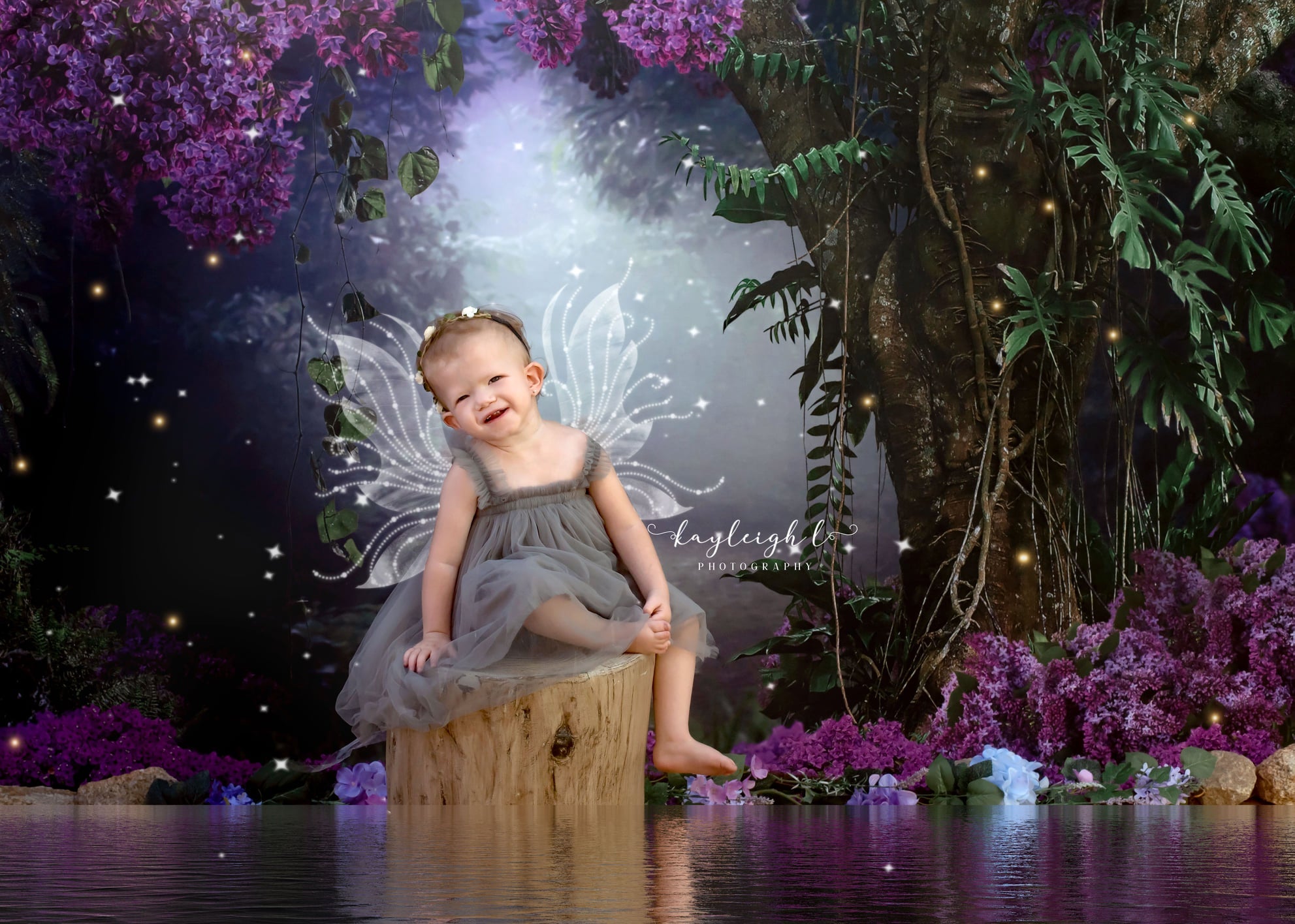 Kate Scenery Forest Flower Backdrop Designed by Chain Photography -UK