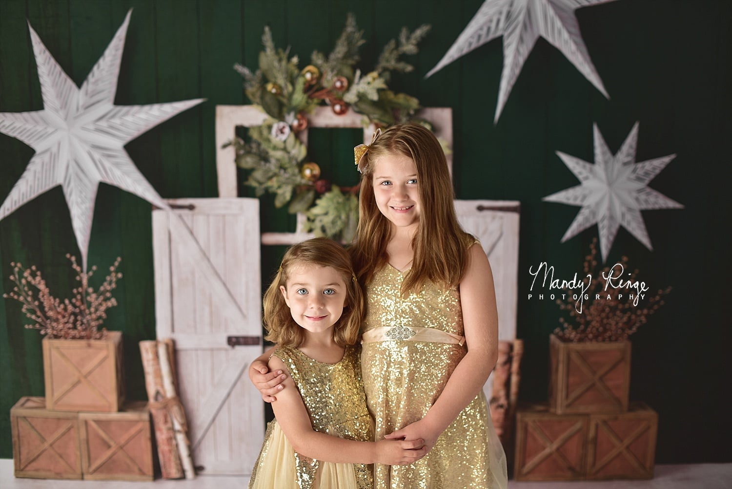 Kate Evergreen Christmas Holiday Backdrop Designed By Mandy Ringe Photography -UK