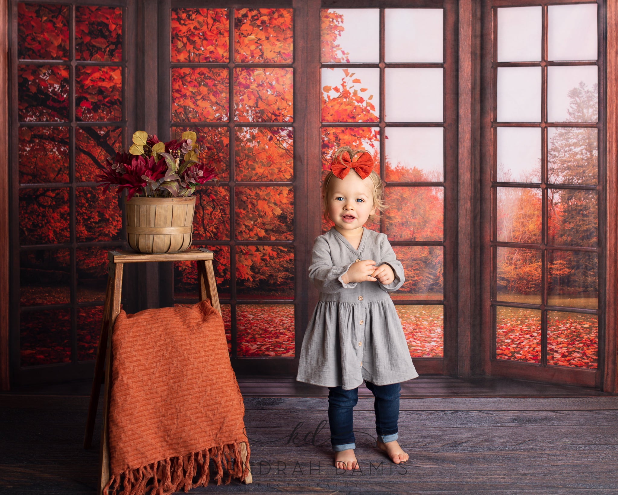 Kate Autumn Fallen Leaves Backdrop Window for Photography -UK