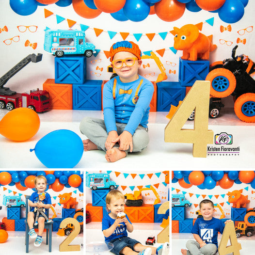 Kate Cake Smash Backdrop Nerd Balloons Designed By Leila Hale -UK