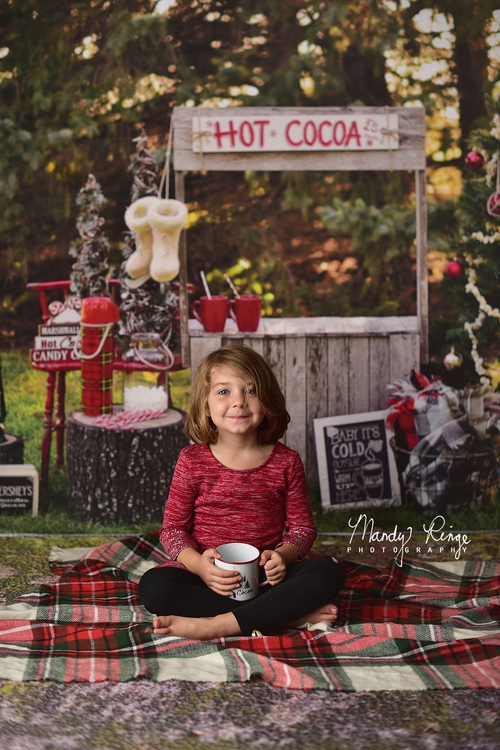 Kate Hot Cocoa Stand Backdrop Designed by Mandy Ringe Photography -UK