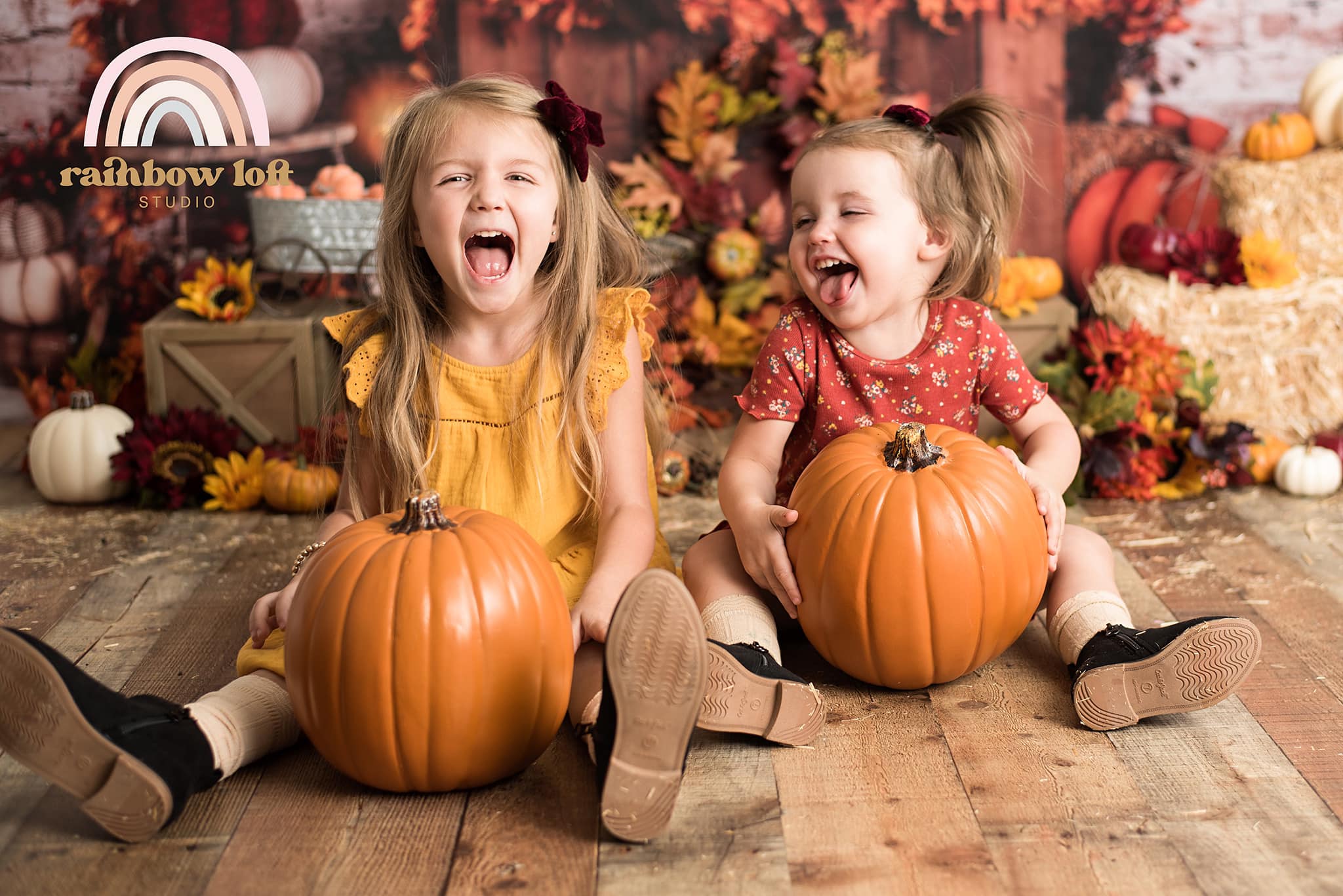 Kate Autumn Pumpkin Stand Harvast Backdrop Designed By Rose Abbas -UK
