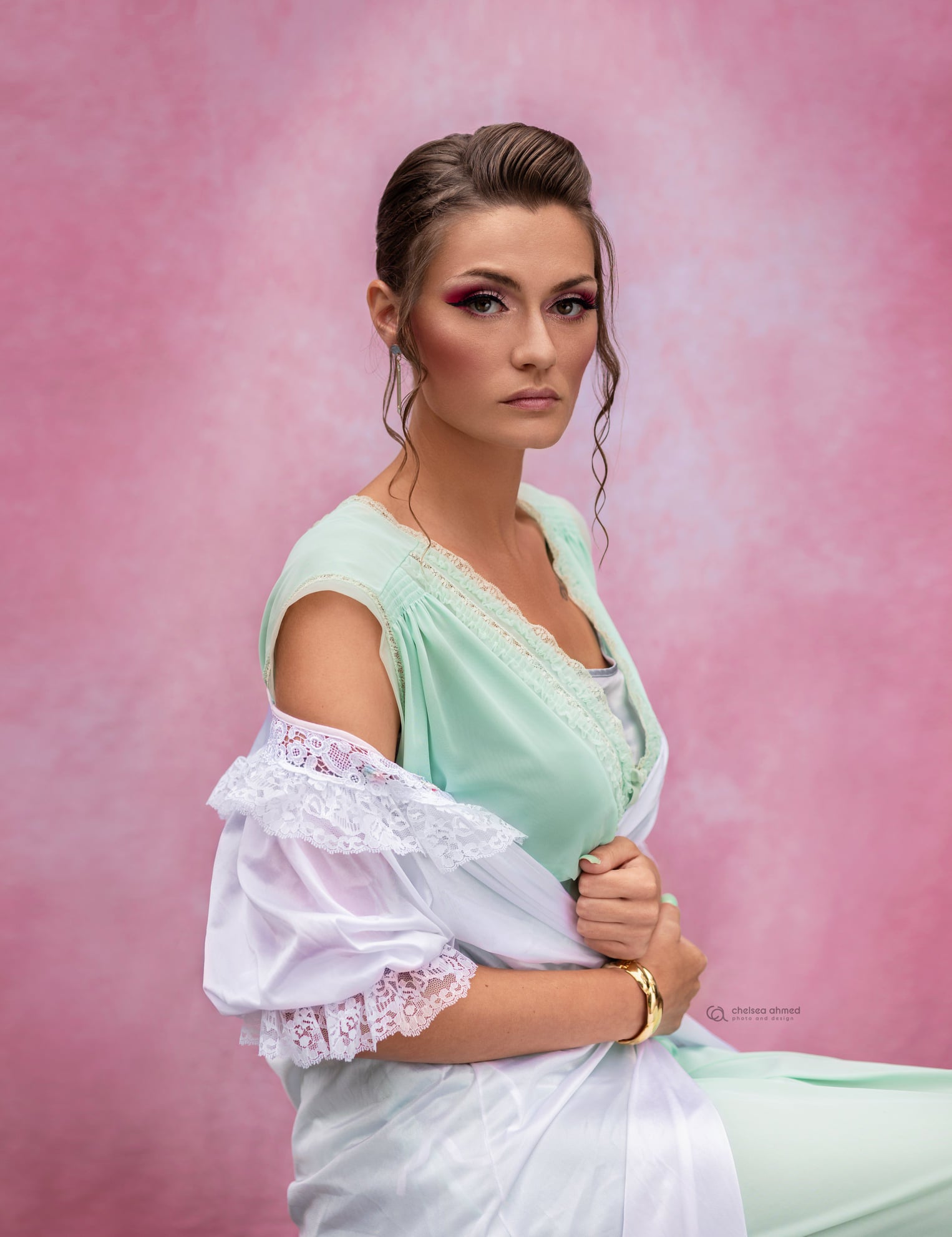 Kate Abstract Backdrop Pink Texture for Portrait Photography -UK