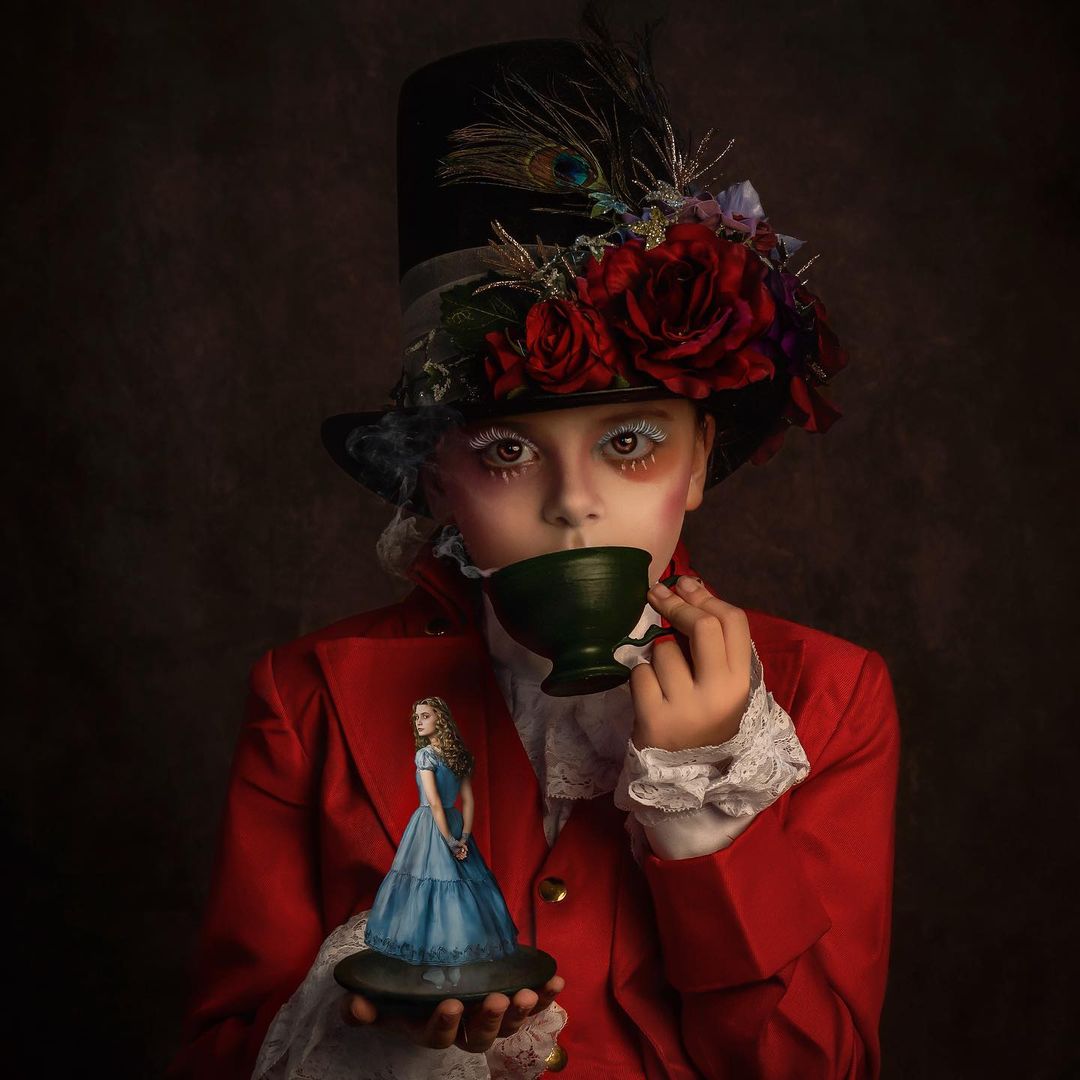 Kate Abstract Texture Old Master Dark Brown Backdrop Photo Studio -UK