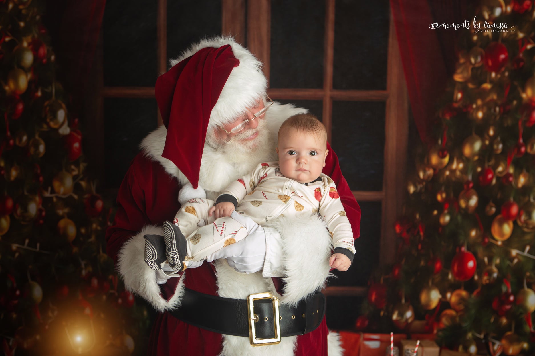 Kate Christmas Eve Night Window Backdrop for Photography -UK