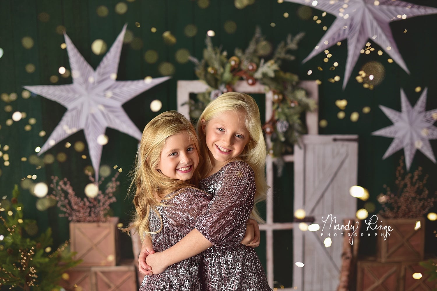 Kate Evergreen Christmas Holiday Backdrop Designed By Mandy Ringe Photography -UK