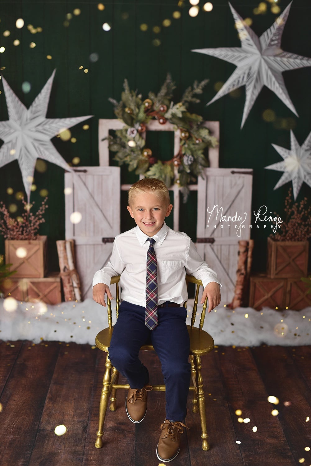 Kate Evergreen Christmas Holiday Backdrop Designed By Mandy Ringe Photography -UK