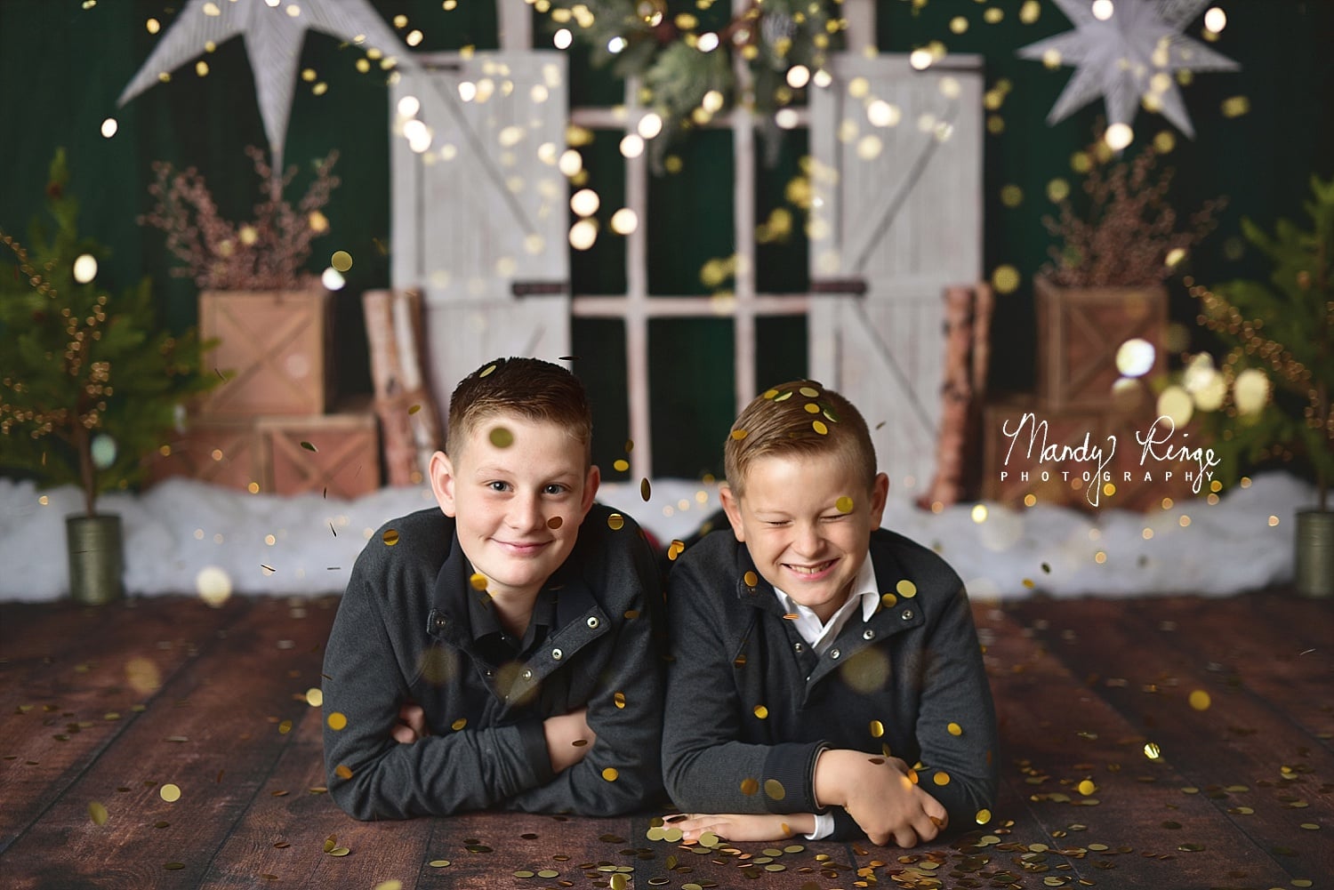 Kate Evergreen Christmas Holiday Backdrop Designed By Mandy Ringe Photography -UK