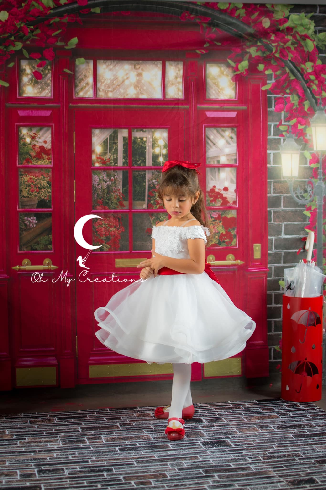 Kate Valentine's Day Flower Shop Backdrop for Photography -UK