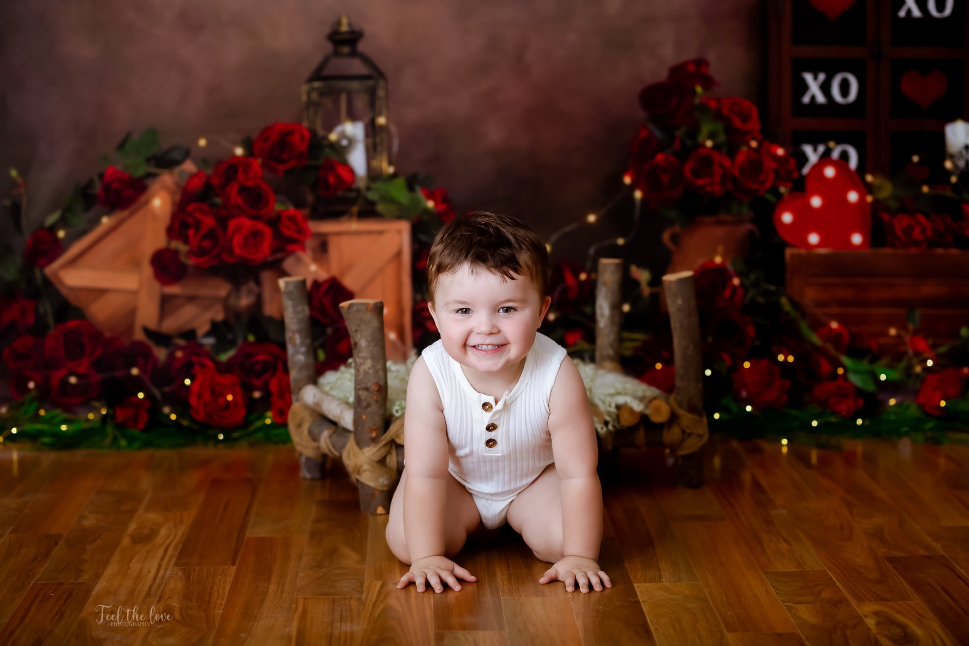 Kate Valentine's Day Backdrop Vintage Rose Designed by Emetselch -UK
