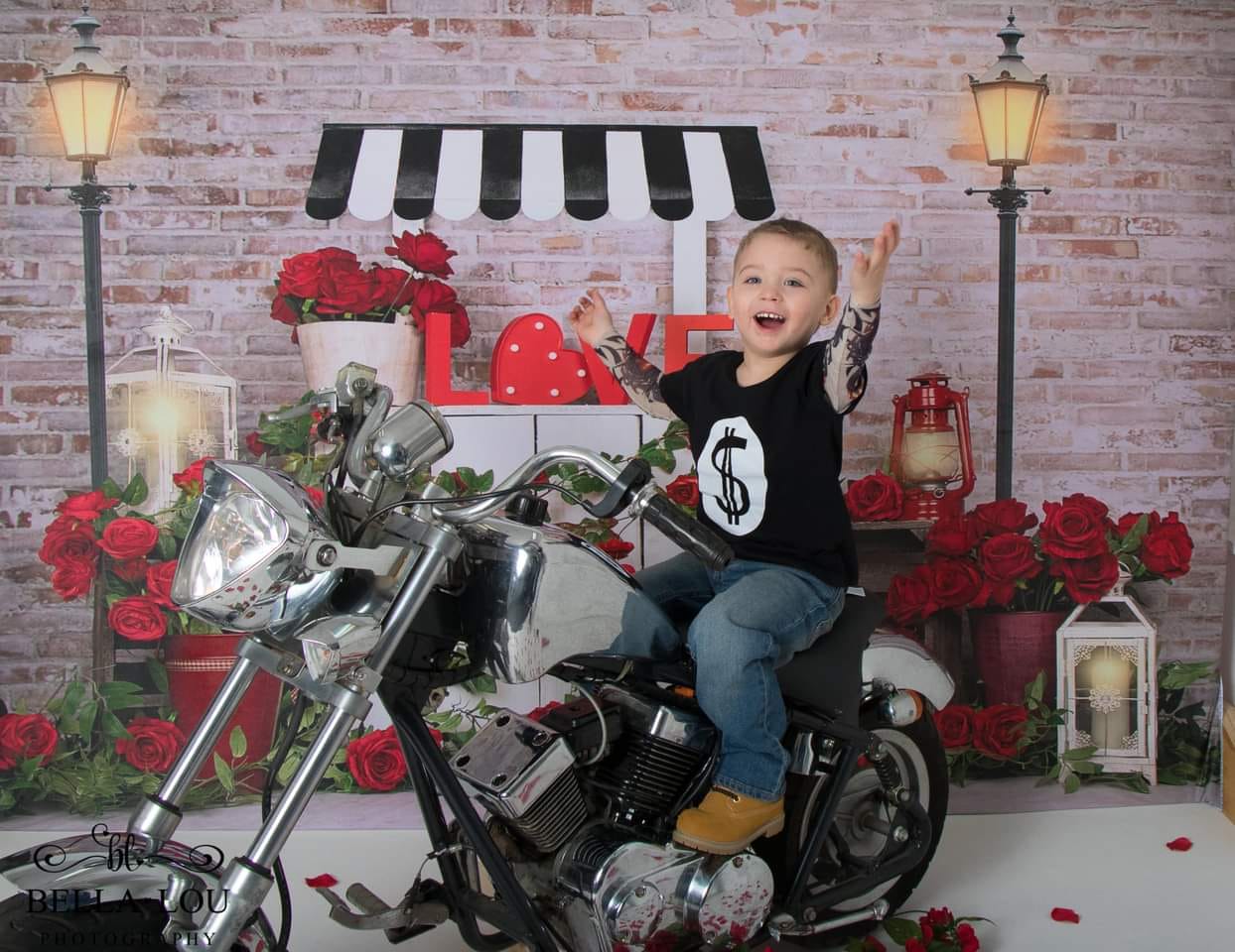 Kate Valentine's Day Roses Stand Backdrop Designed by Emetselch -UK