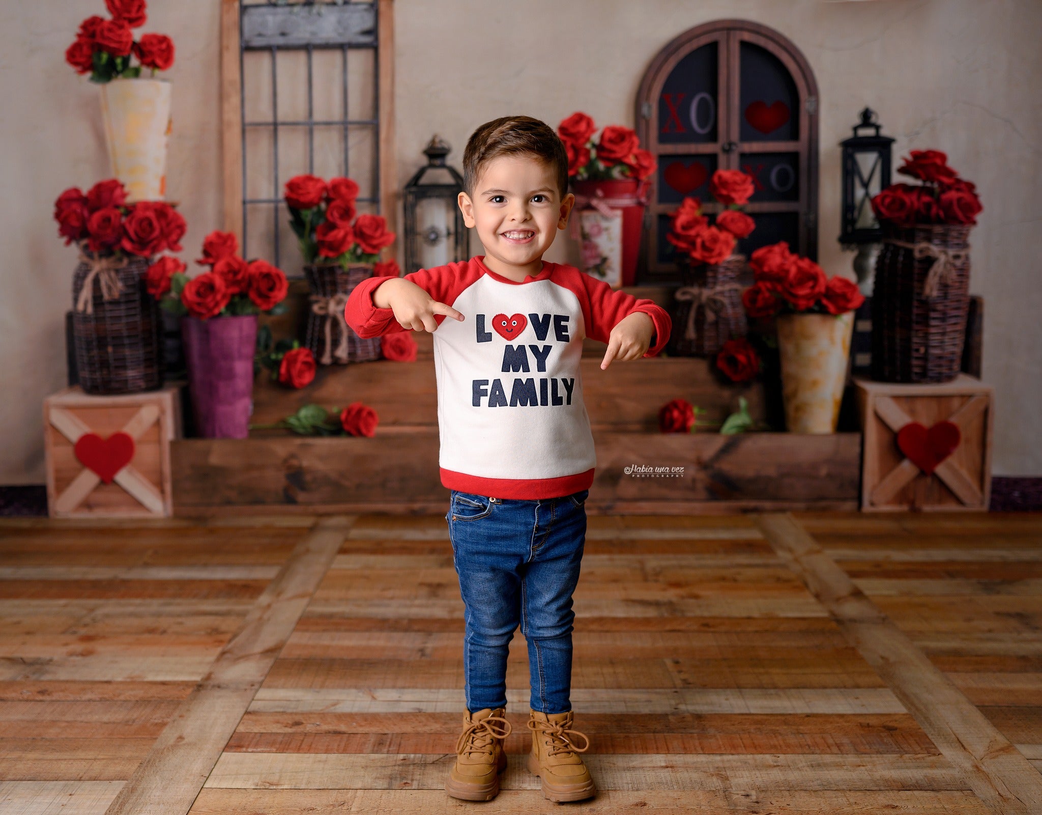 Kate Romantic Valentine's Day Rose Backdrop Designed by Emetselch -UK