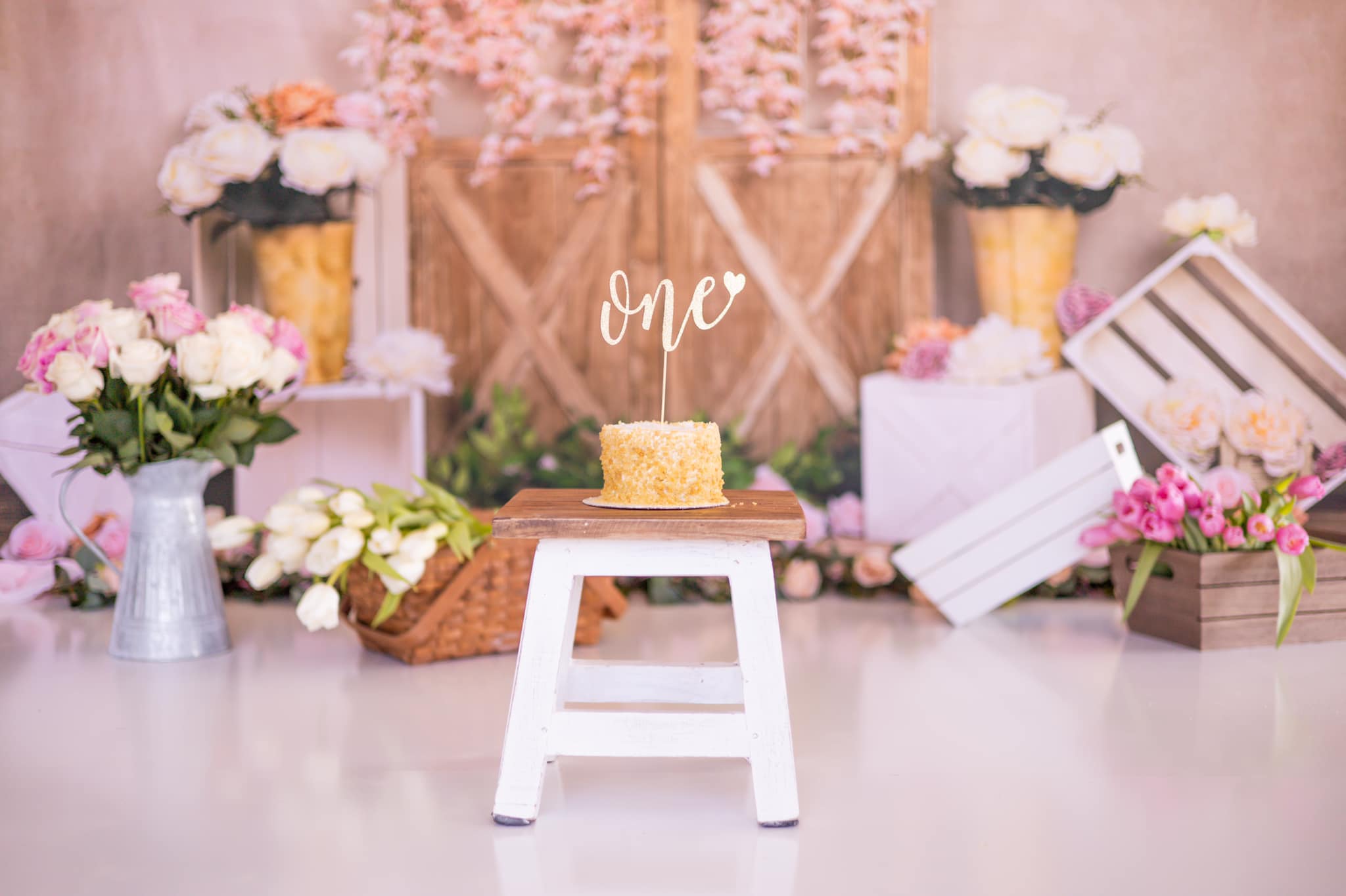 Kate Spring Flowers Door Backdrop Designed by Emetselch -UK