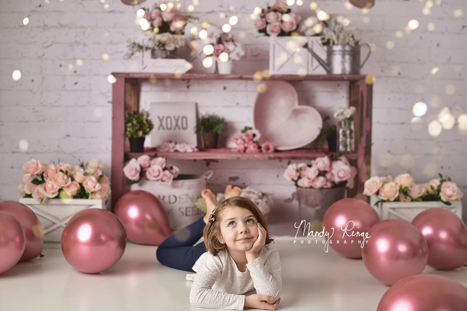 Kate Valentine's Day/Spring Rose Backdrop Designed by Mandy Ringe Photography