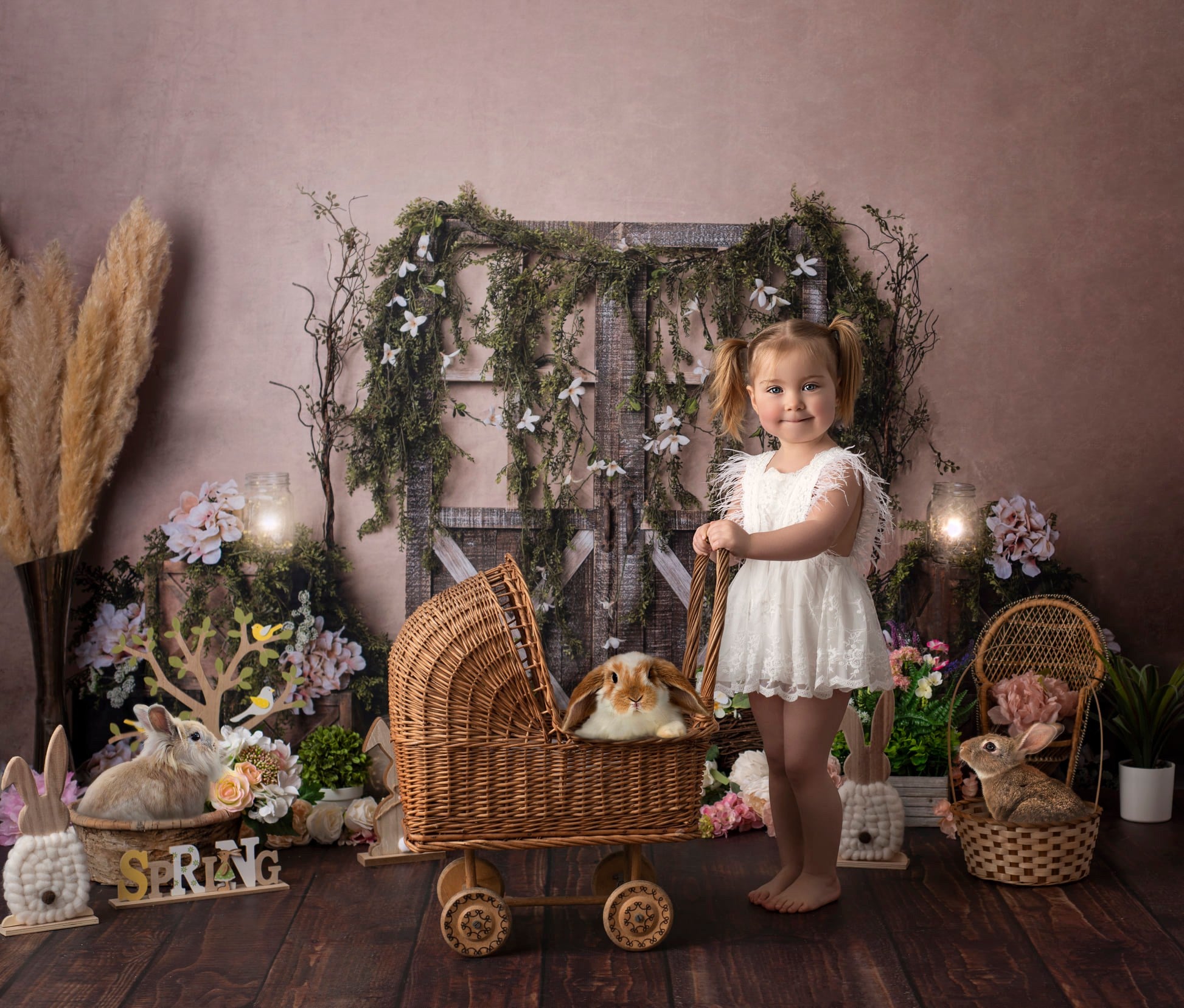 Kate Spring Barn Door Manor Backdrop Designed by Megan Leigh Photography -UK