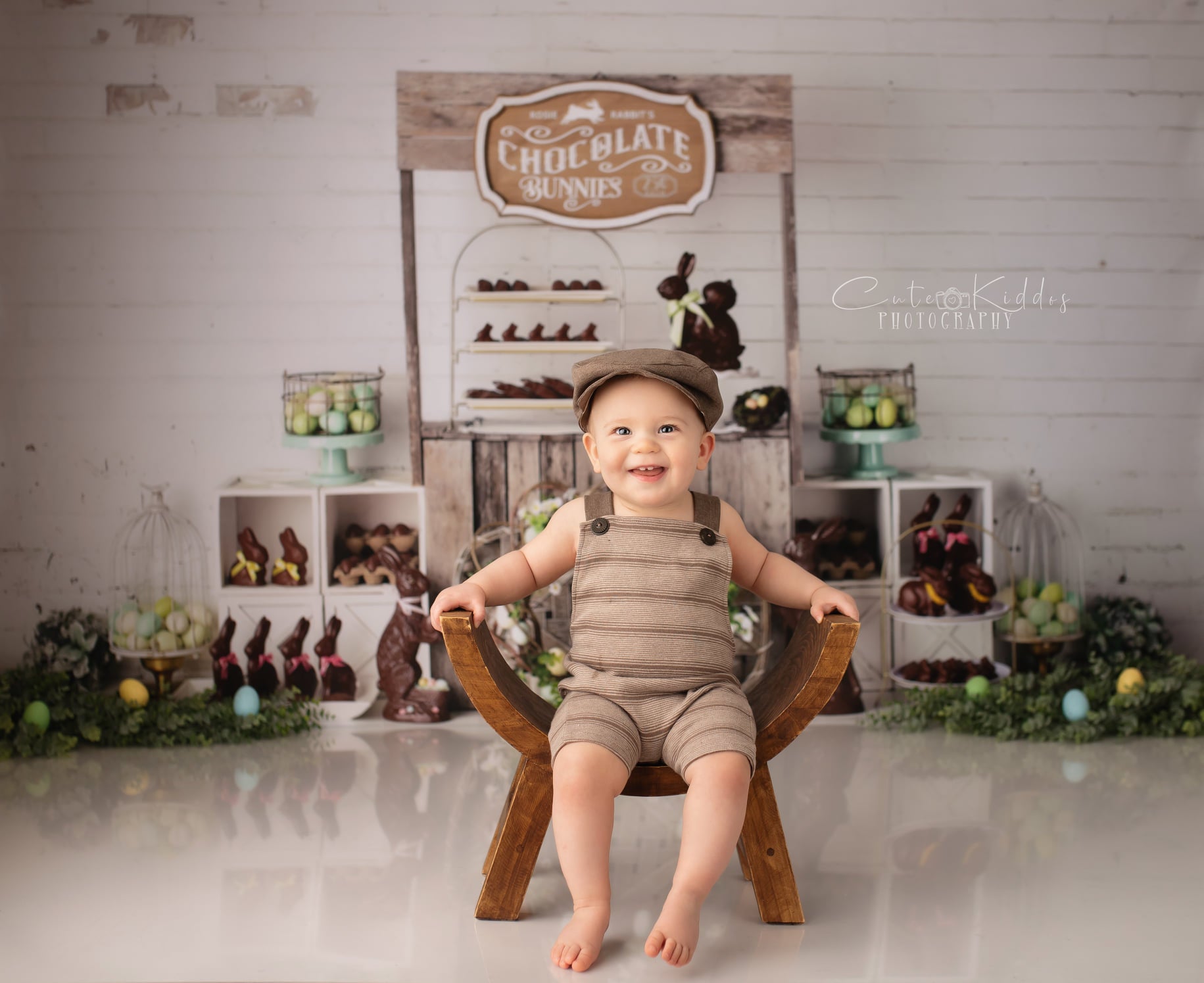 Kate Easter Chocolate Bunnies Backdrop Designed by Mandy Ringe Photography -UK