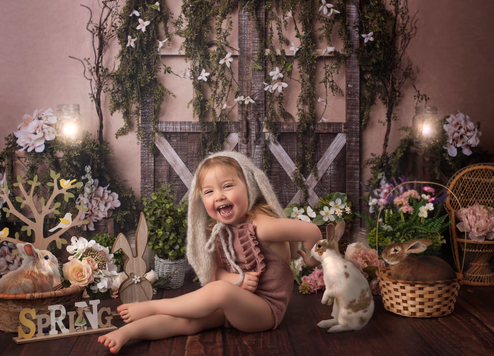 Kate Spring Barn Door Manor Backdrop Designed by Megan Leigh Photography -UK