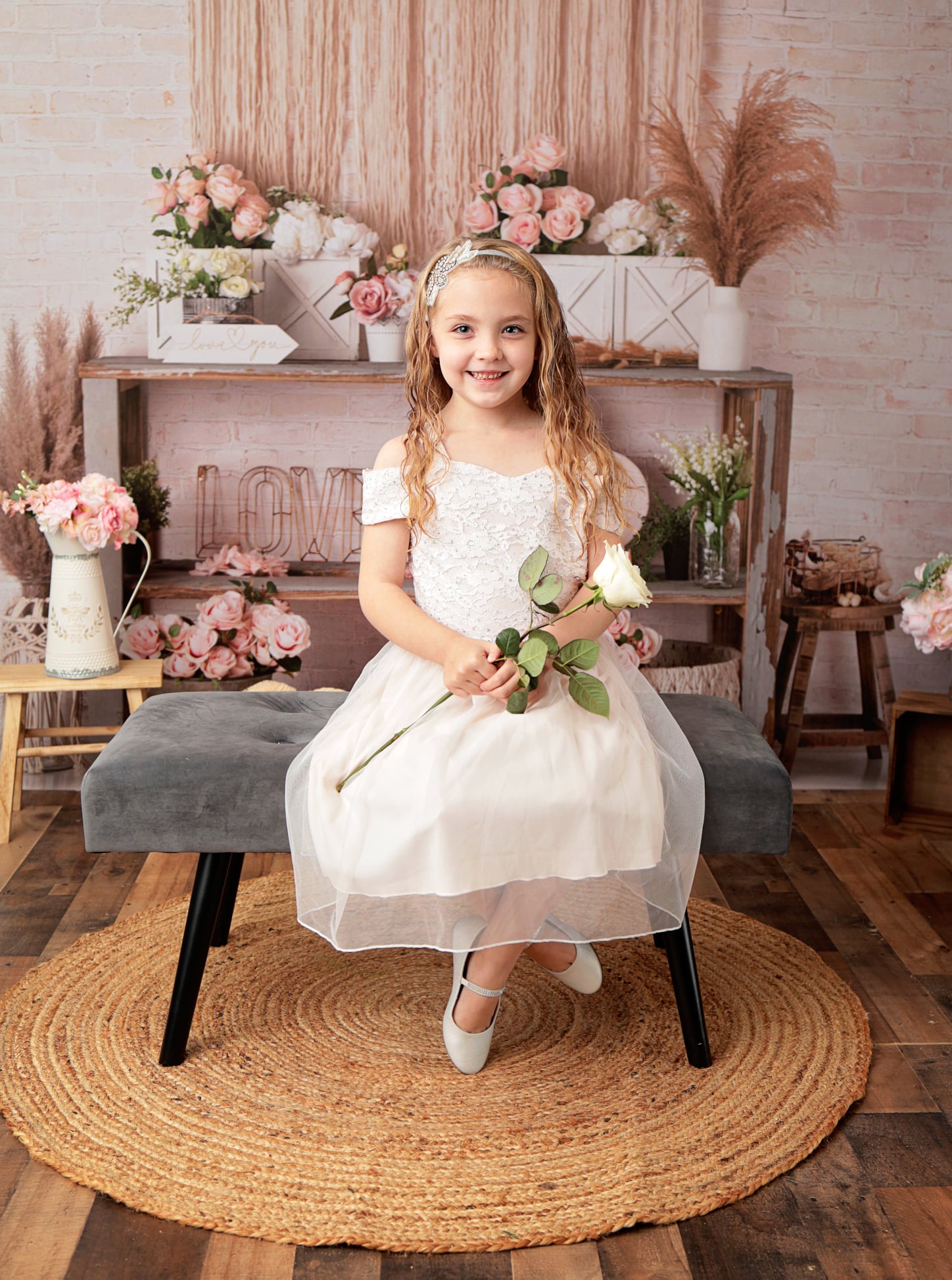 Kate Boho Valentine's Day/Spring Backdrop Designed by Mandy Ringe Photography -UK